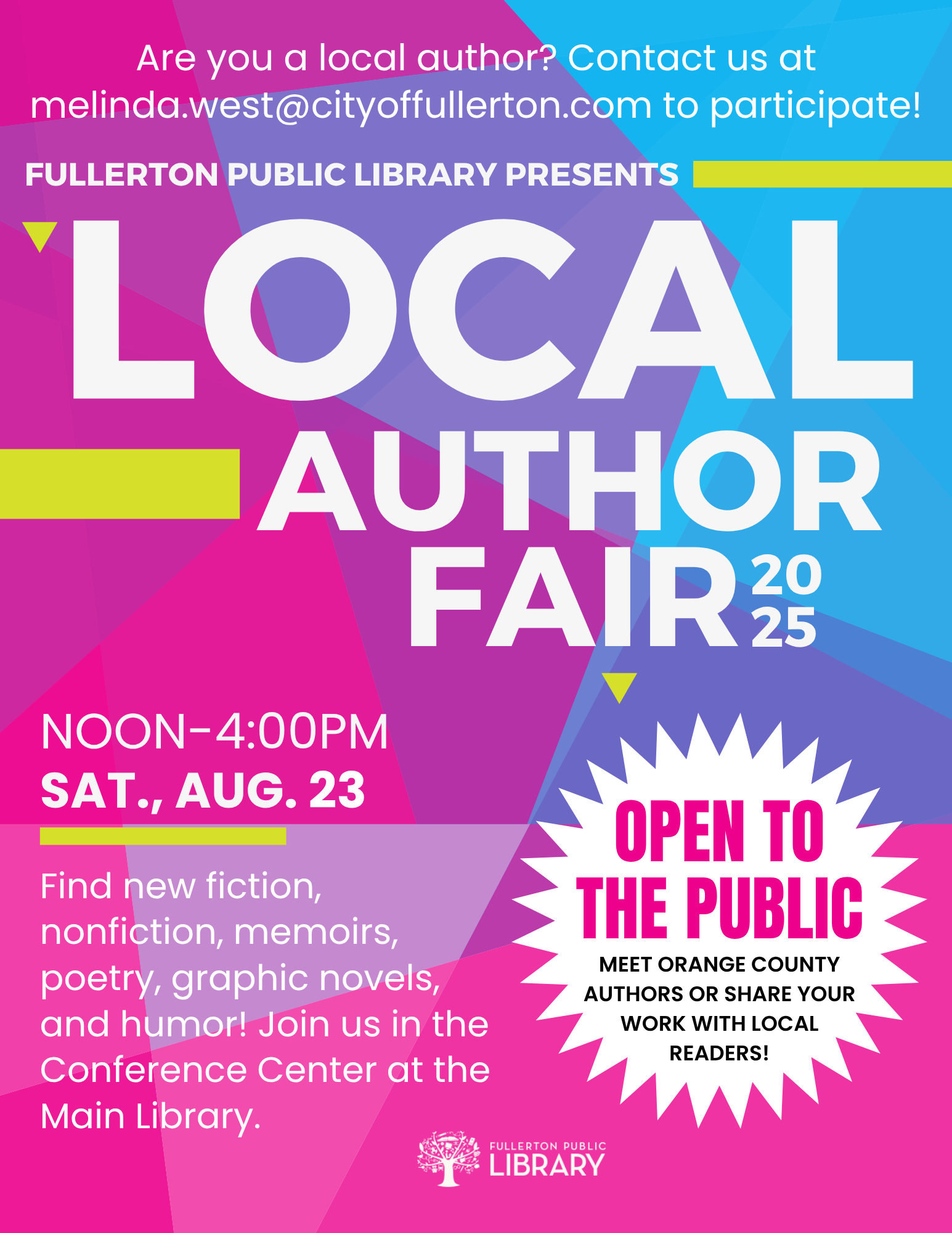 Homepage Fullerton Public Library